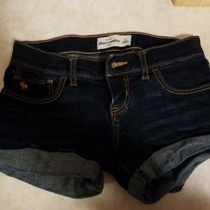 Abercrombie kids jean shorts